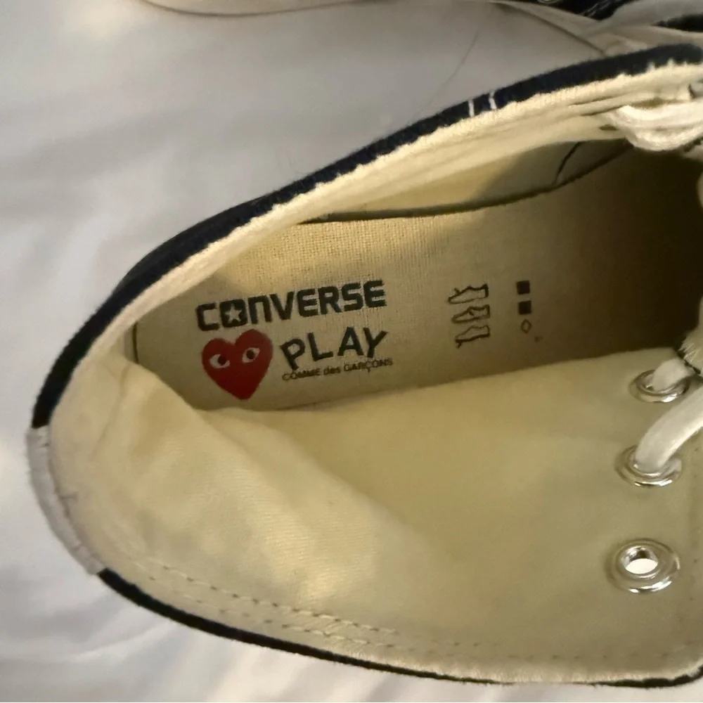 EUC CdG PLAY x Converse Chuck Taylor All Star Peek-A-Boo High-Top Sneakers